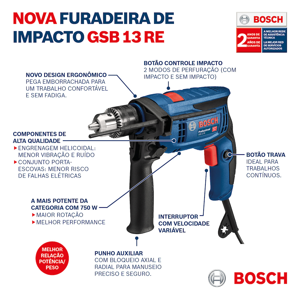 Furadeira de Impacto 1/2
