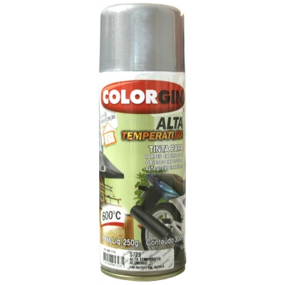 Tinta Spray 400 ML Alta Temp Alumínio Colorgin