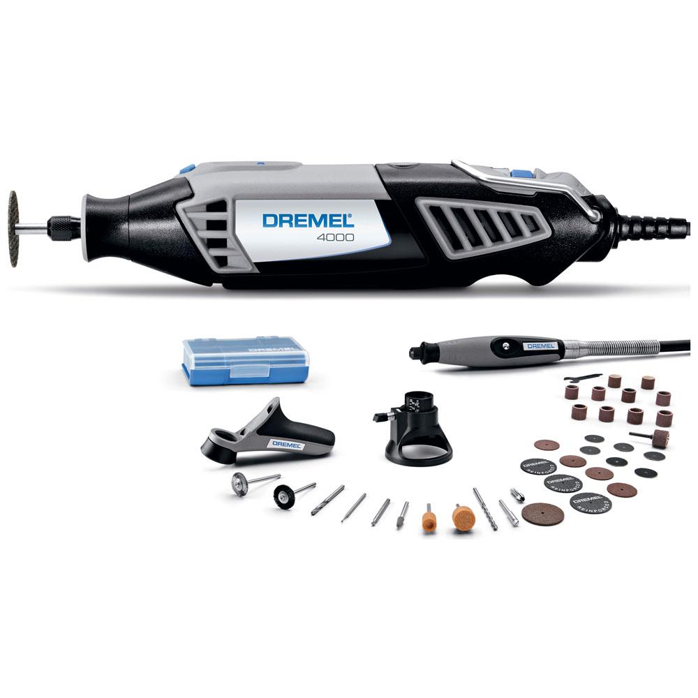 Kit micro retífica com 10 acessórios - 3000 110V - Dremel