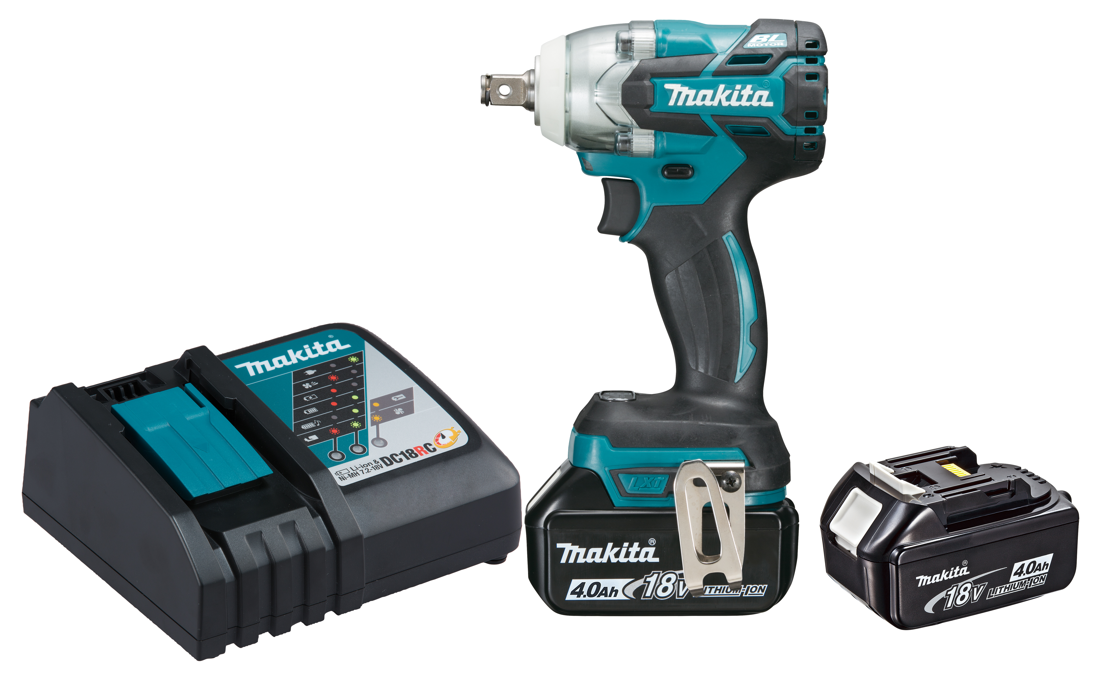 CHAVE DE IMPACTO A BAT 18V 1/2 280Nm 4.0AH MAKITA - DTW285RME 