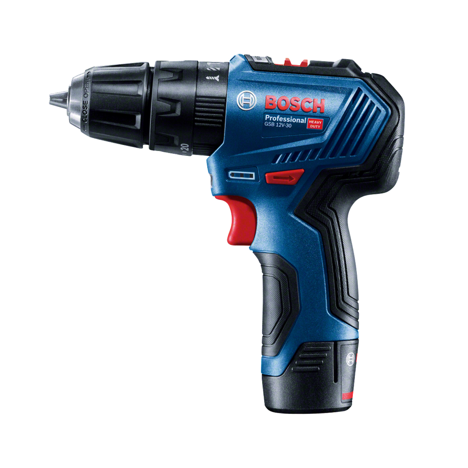 Furadeira de Impacto/Parafusadeira Brushless a Bateria GSB 12V-30 C/ 2 Baterias 2,0Ah Bosch