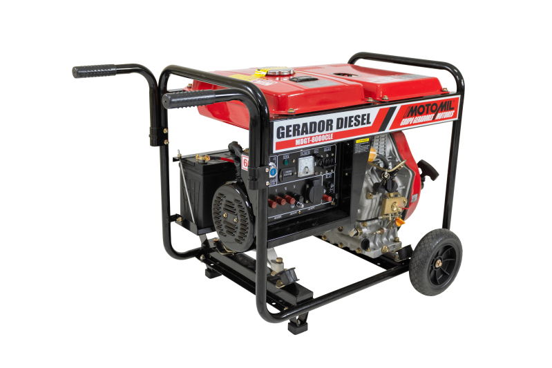 GERADOR A DIESEL 6,6KW MONO 127/220V - MDG-8000CLE - MOTOMIL