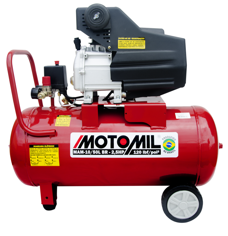 Motocompressor MAM-10/50BR 120LBS 2,5HP Mono 220V Motomil