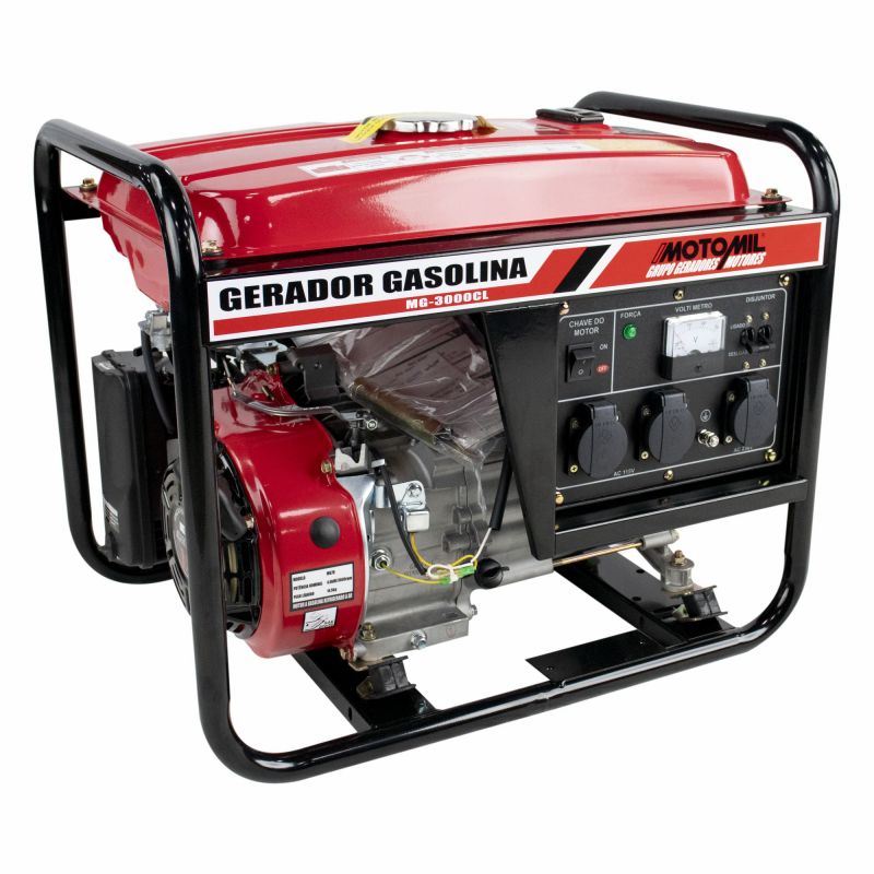 Gerador a Gasolina 3000W 60HZ 12VDC Motomil MG-3000CL