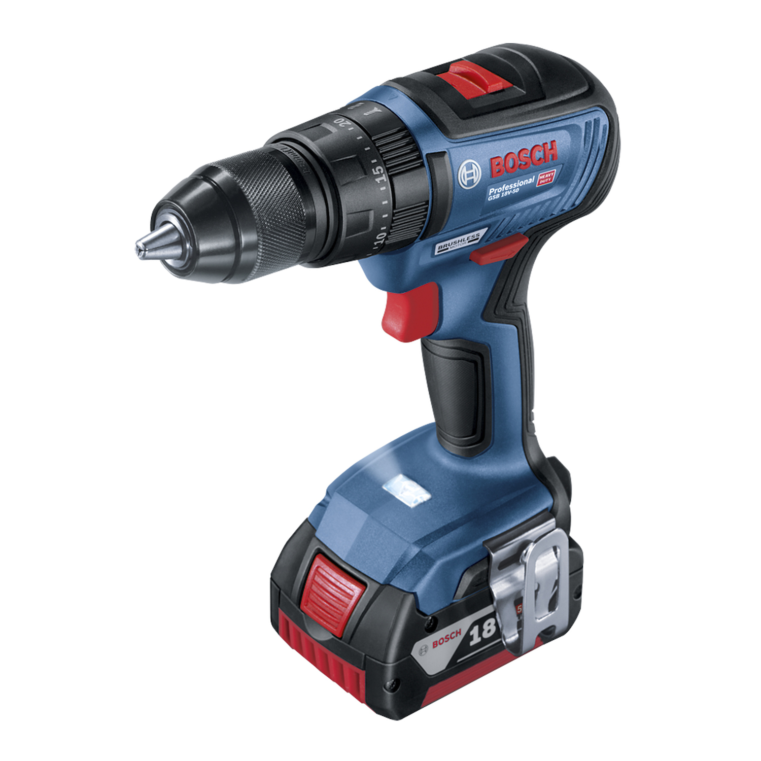 Furadeira de Impacto/Parafusadeira GSB18V-50 Bosch C/1 BATERIA 5,0AH e Carregador 1880