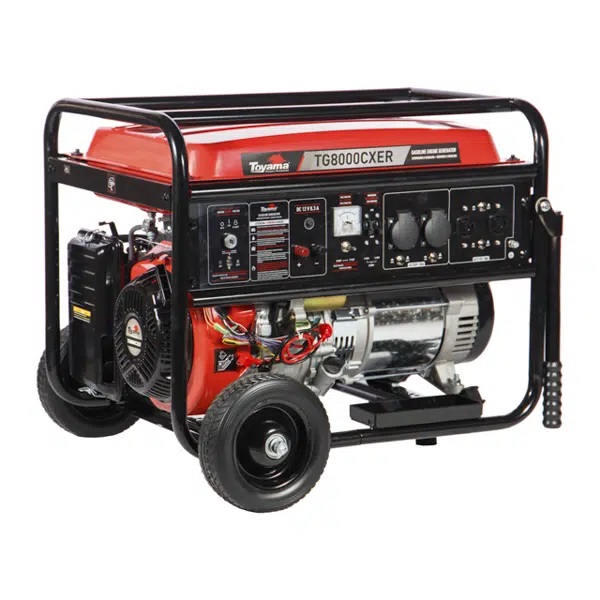 Gerador a Gasolina Mono 7,2 KVA 115/230V Toyama TG8000CXER