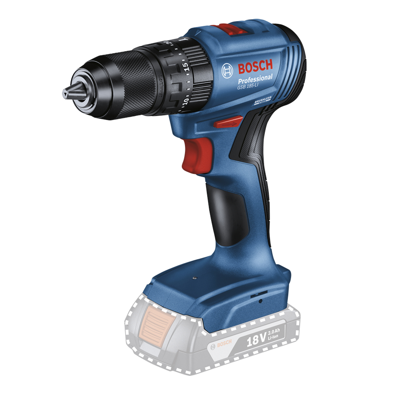 Furadeira de Impacto GSB 185-LI + Parafusadeira GDR 18V-200 + Maleta de Aluminio Bosch