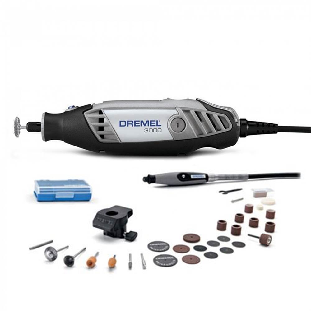 Kit micro retífica com 10 acessórios - 3000 110V - Dremel